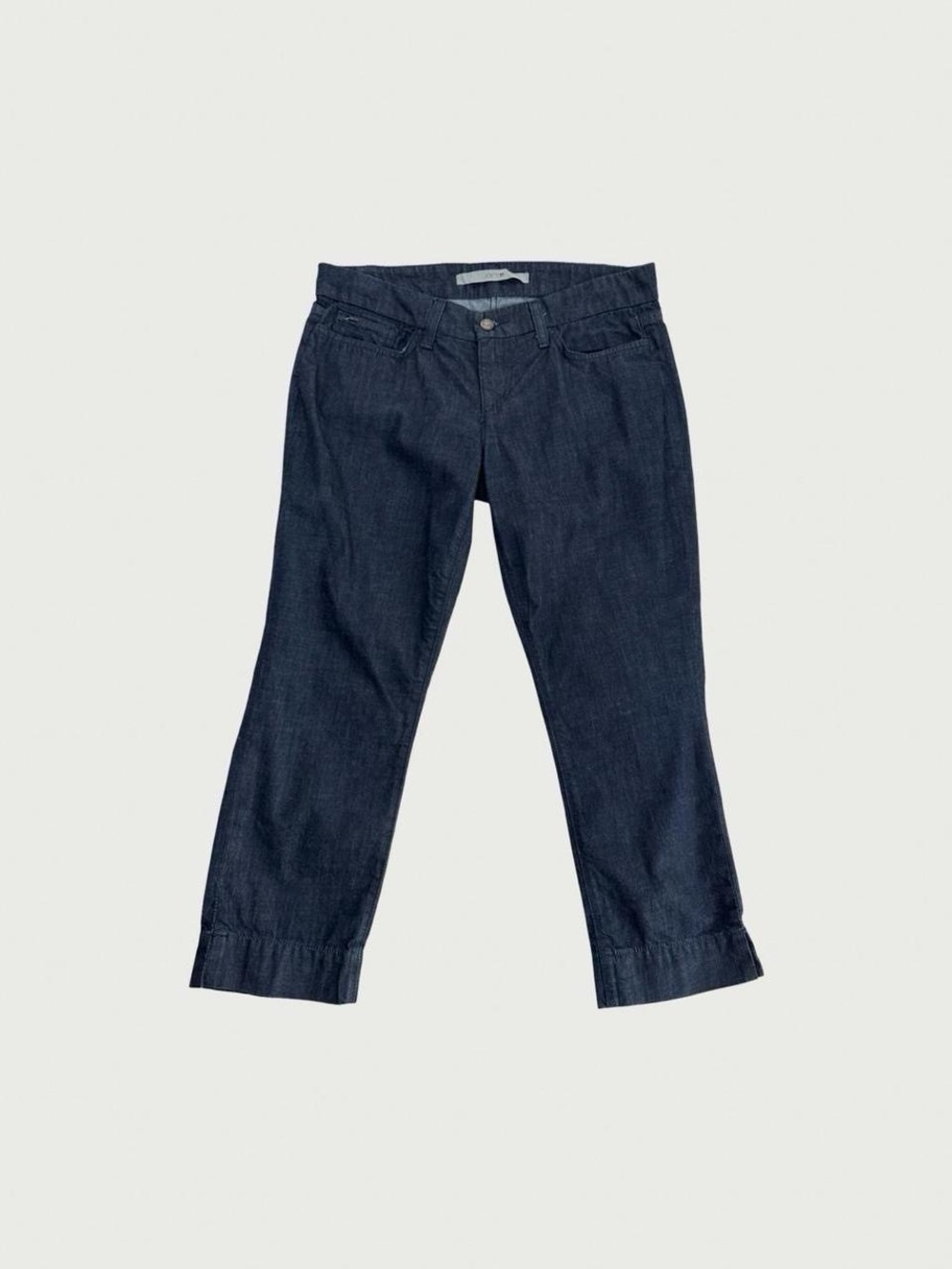 Dark Wash Chambray Capris